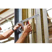 Zwinge Ganzstahl mit Klappgriff 250/120 u. Hebelzwinge im SET